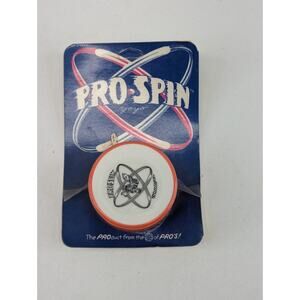 Vintage 80's WHITE/ORANGE YoYo Pro‎ Spin Stinger Duncan Sales & Promo NIP